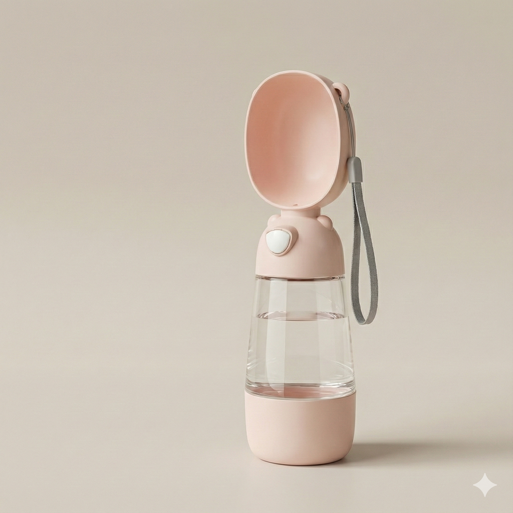 Borraccia da viaggio 2-in-1 – Acqua e snack per cani e gatti