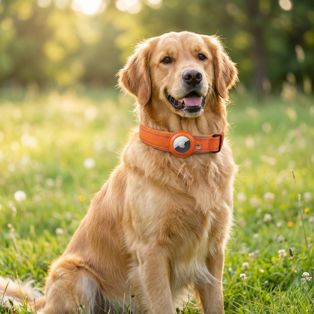 Collare per airtag riflettente – Imbottito e regolabile