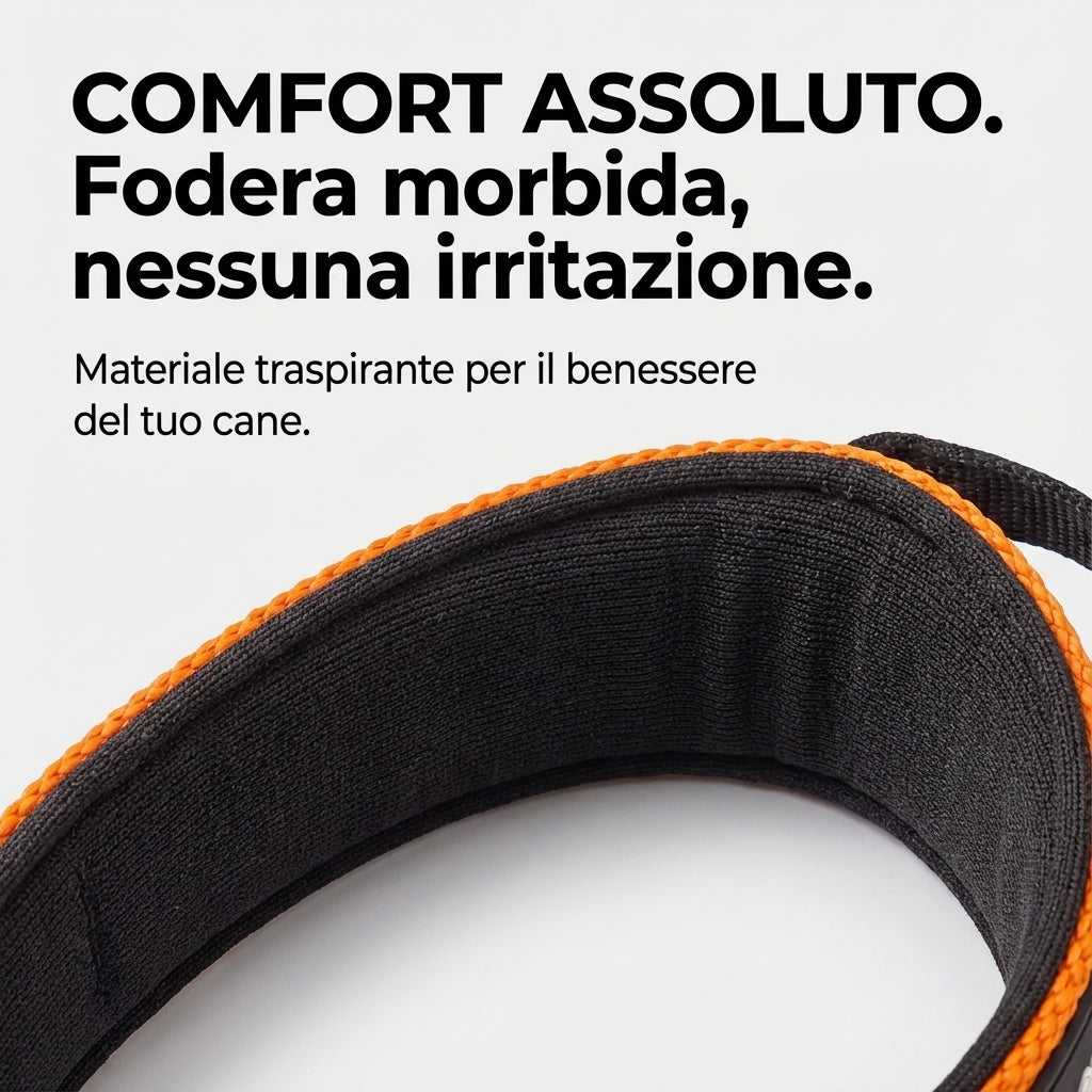 Collare riflettente in nylon – Morbido e regolabile