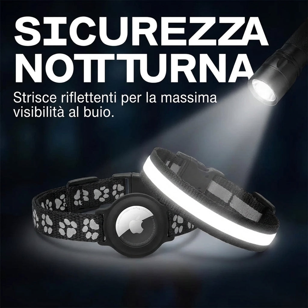 Collare gatto con airtag e campanellino – Riflettente e regolabile