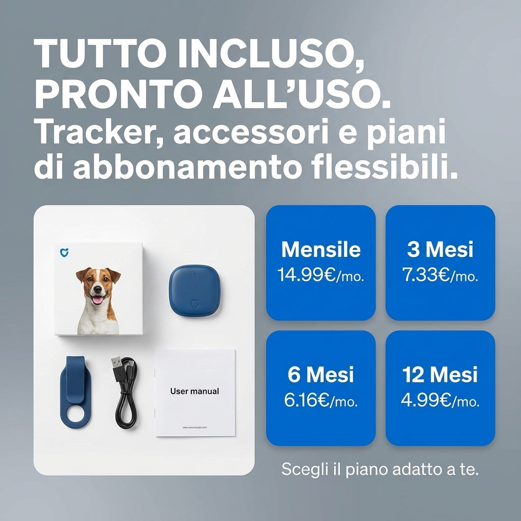 Tracker GPS 4G per animali – Localizzazione in tempo reale