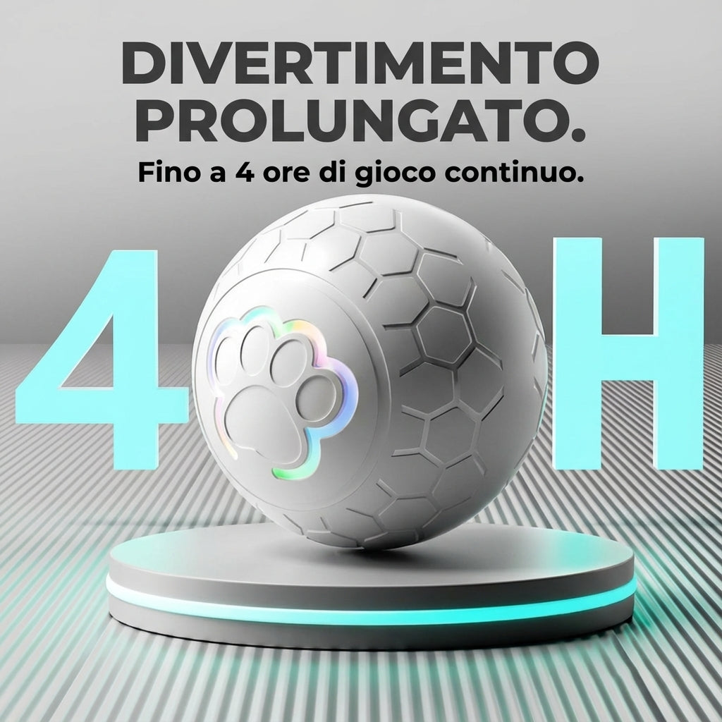 Palla interattiva smart – Movimento automatico e luci RGB