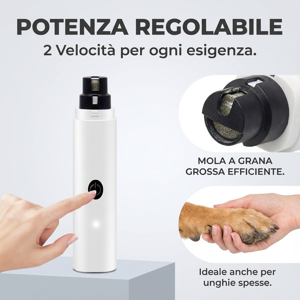 Tagliaunghie elettrico silenzioso – Ricaricabile con luce LED