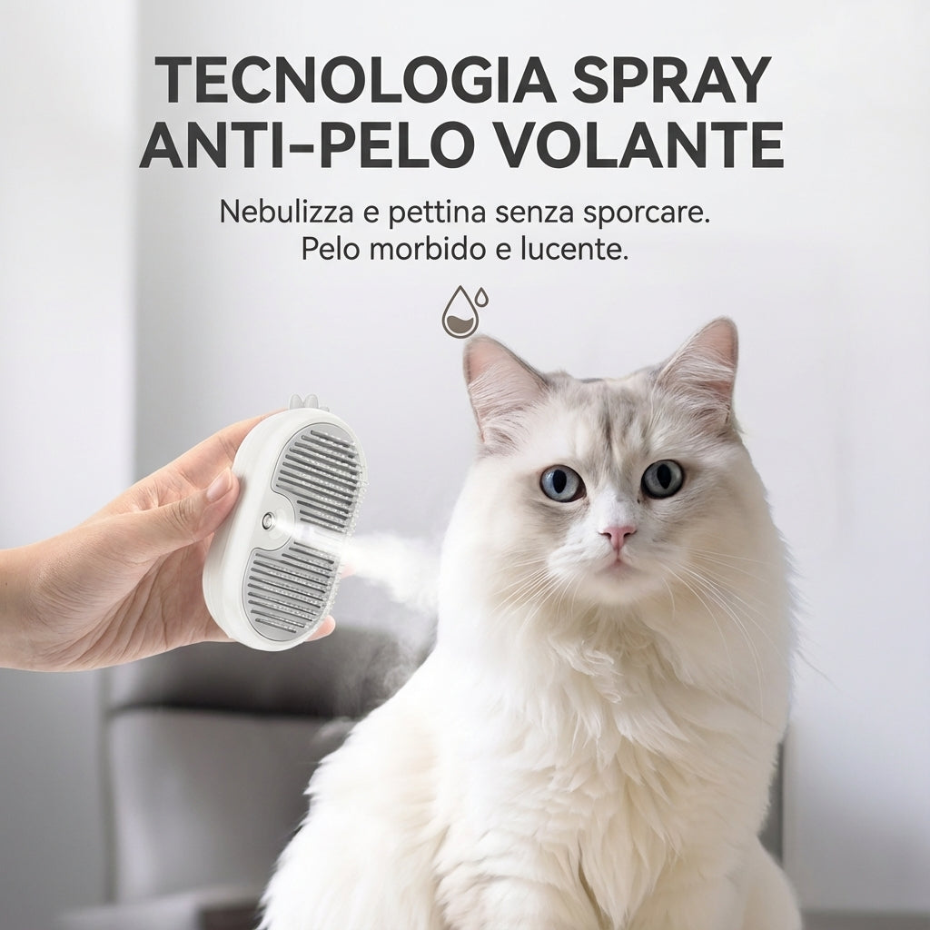 Spazzola a vapore wireless – Massaggio e rimozione dei peli