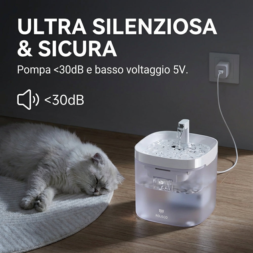 Fontanella smart per gatti – Filtrazione continua