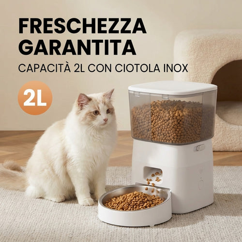 Dispenser automatico 2 L con wi-fi – Pasti programmati