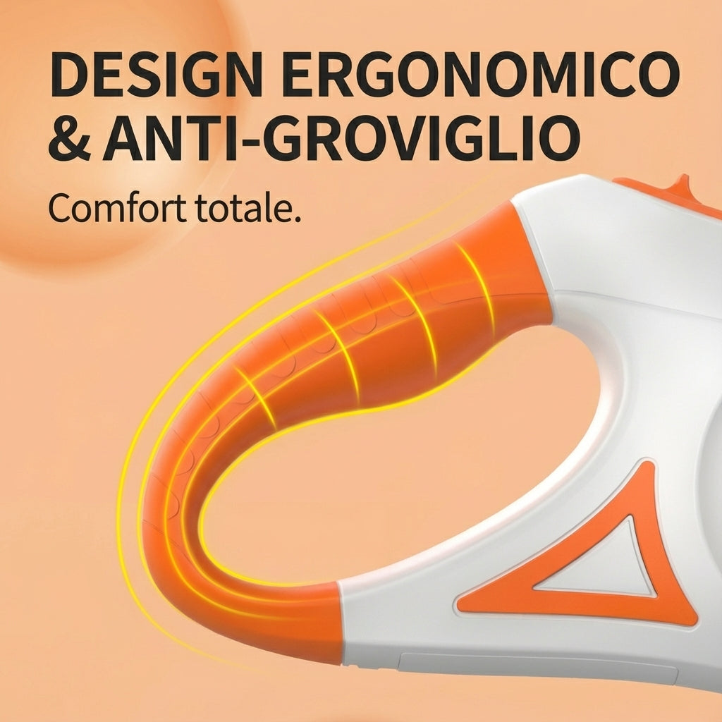 Guinzaglio retrattile 5 m con luce LED – Passeggiate sicure