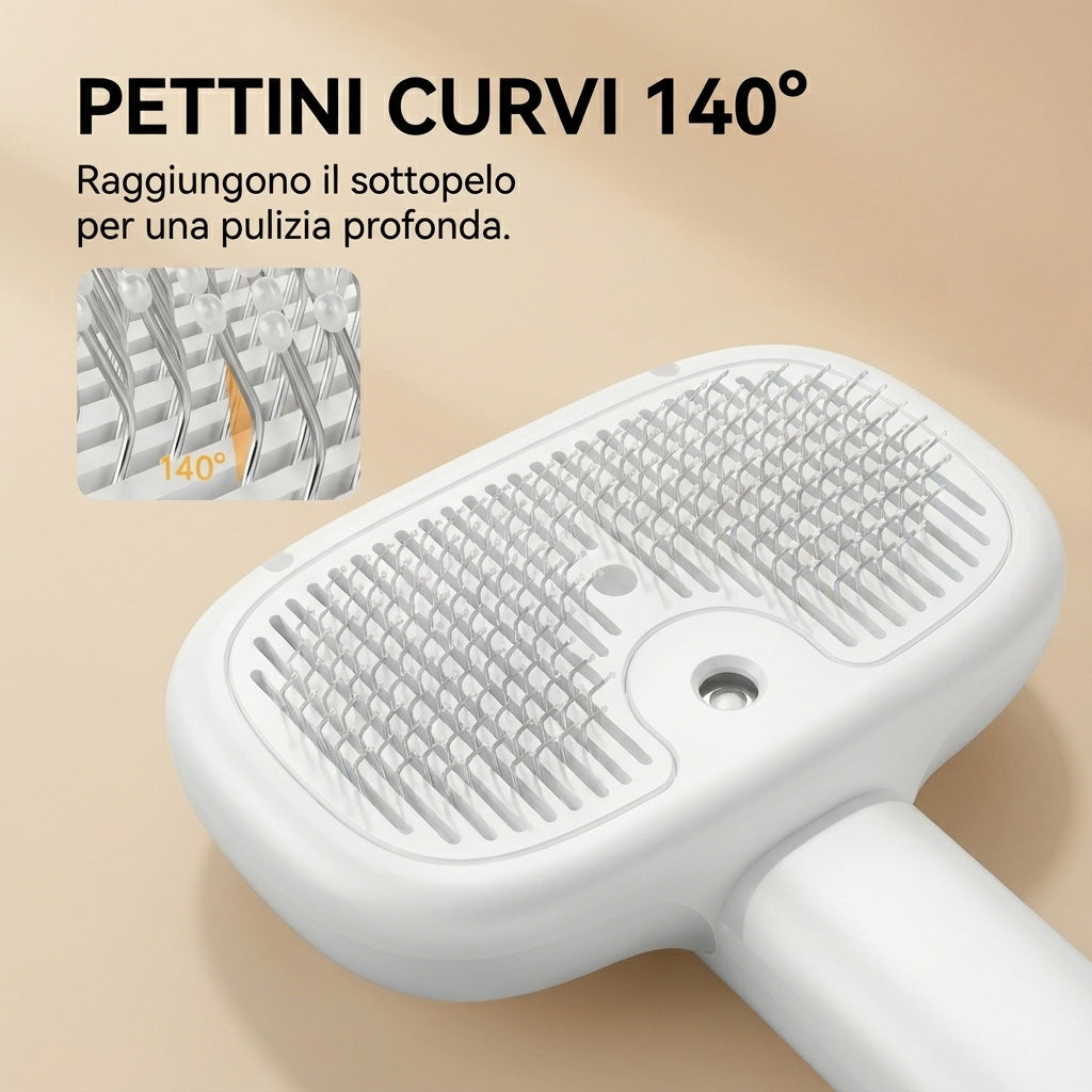 Pettine a nebulizzazione elettrica – Rimozione peli per cani e gatti