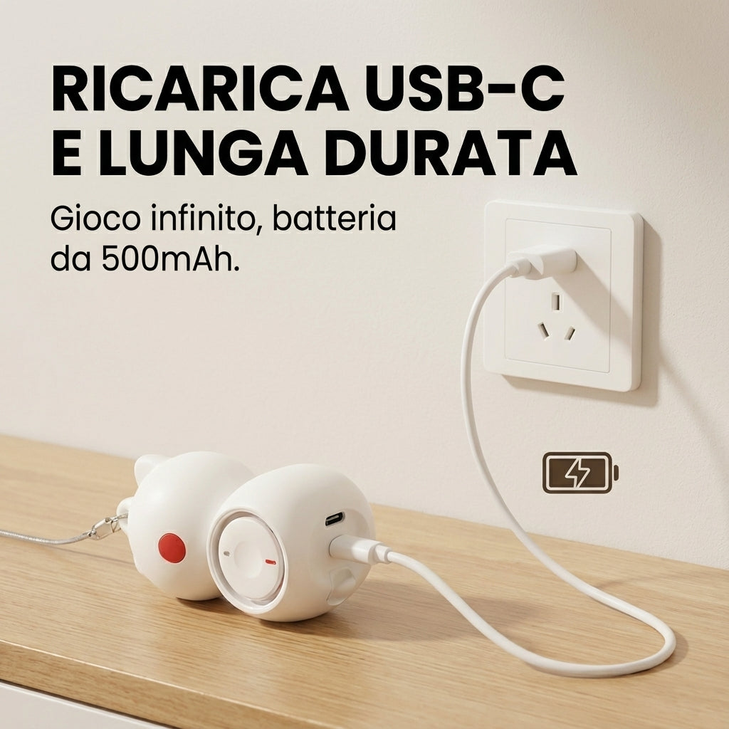 Giocattolo interattivo 2-in-1 laser e piuma – Automatico