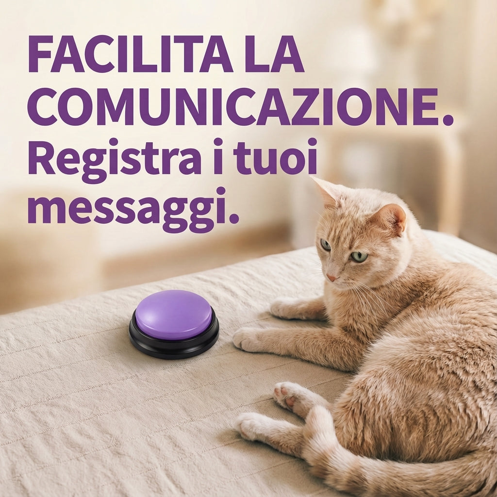 Set 8 pulsanti parlanti per cani – Registrazione e riproduzione