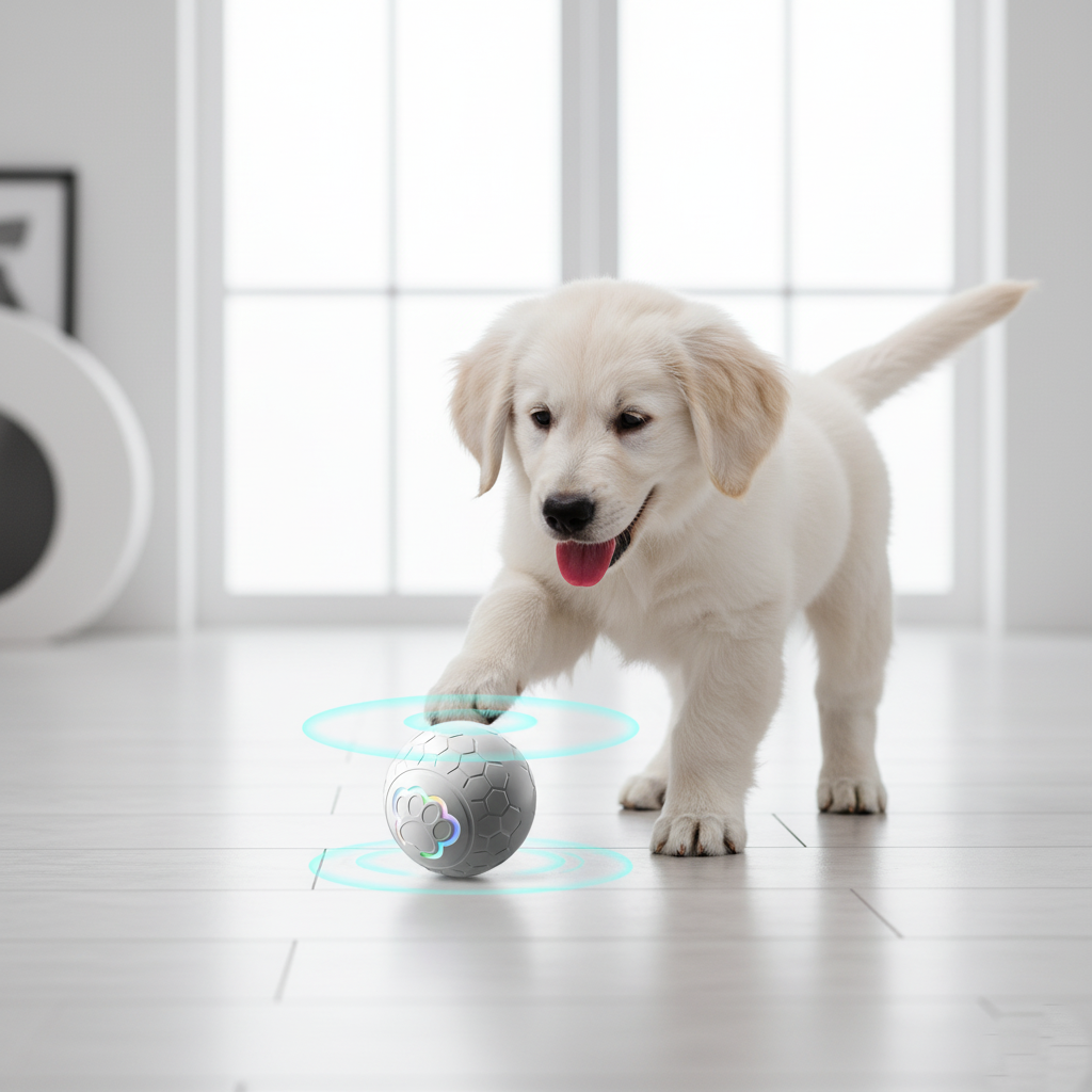 Palla interattiva smart – Movimento automatico e luci RGB