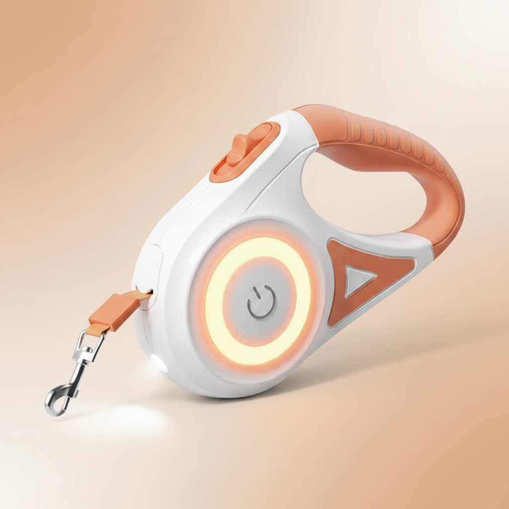 Guinzaglio retrattile 5 m con luce LED – Passeggiate sicure