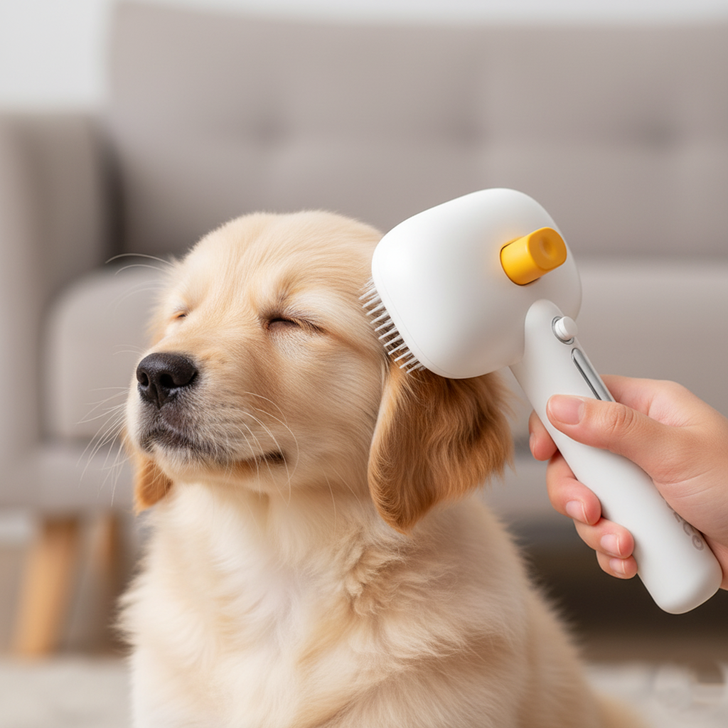 Pettine a nebulizzazione elettrica – Rimozione peli per cani e gatti