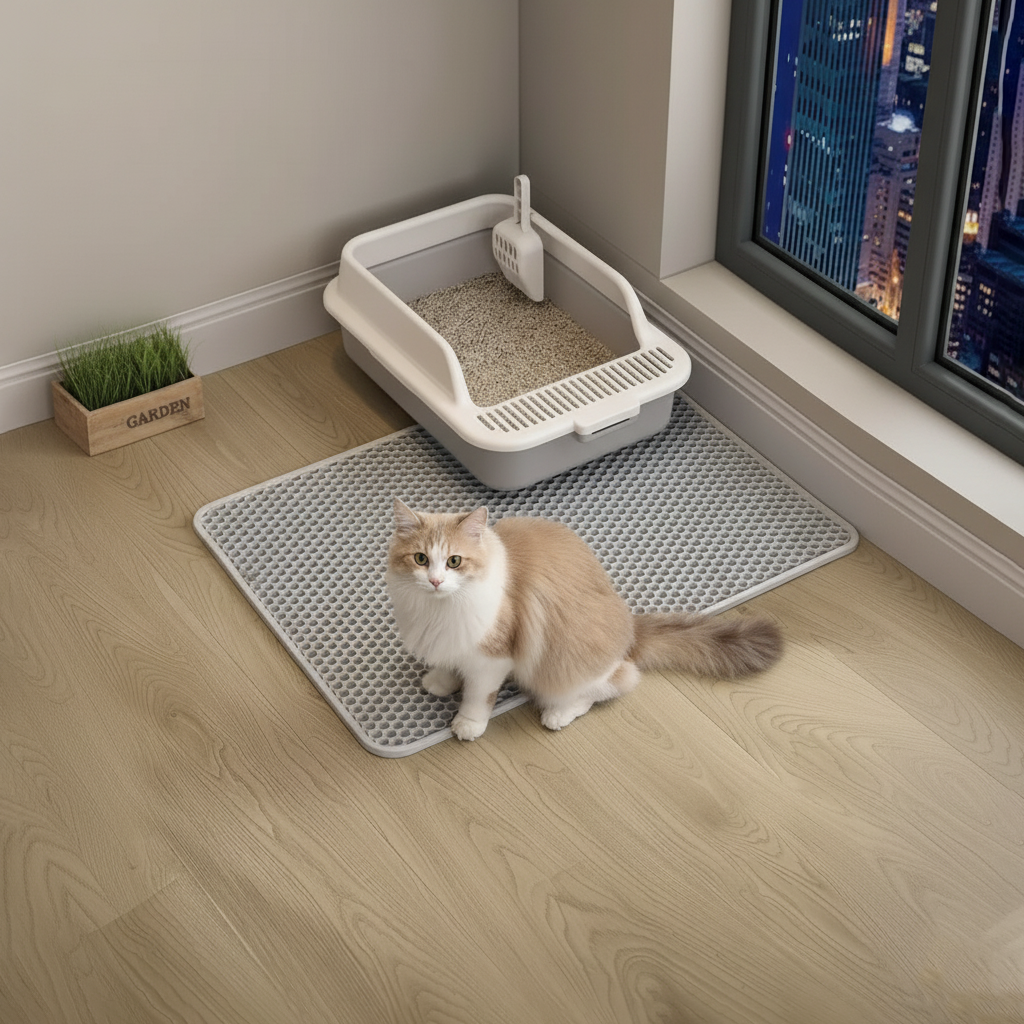 Tappetino lettiera 90×60 cm doppio strato – Impermeabile e antiscivolo