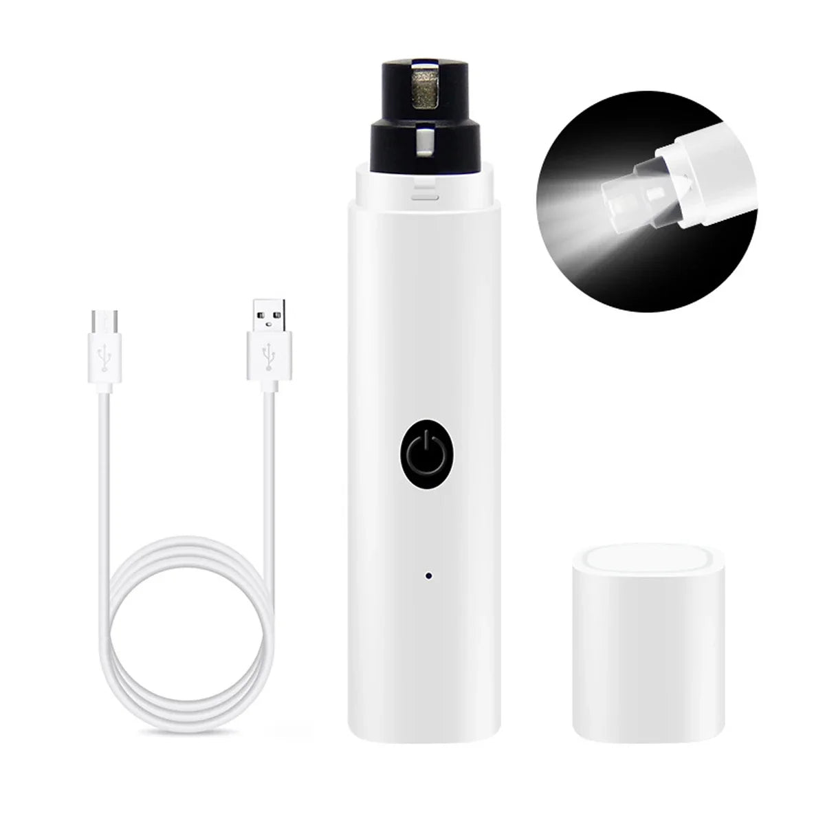 Tagliaunghie elettrico silenzioso – Ricaricabile con luce LED