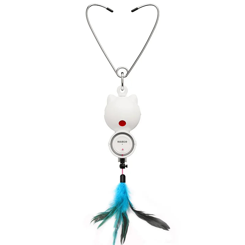 Giocattolo interattivo 2-in-1 laser e piuma – Automatico